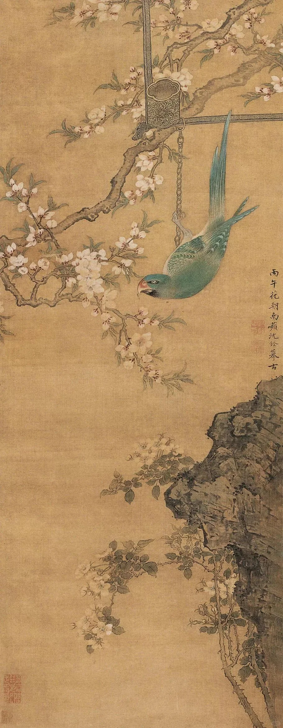 【清代画家沈铨的花鸟鱼虫动物画也很好看】