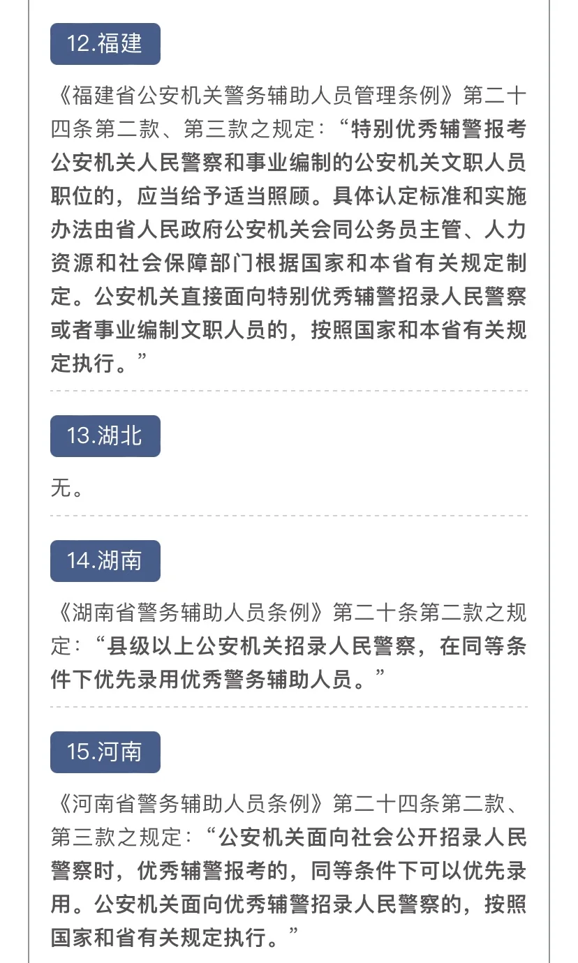 31省份辅警转警察政策来喽