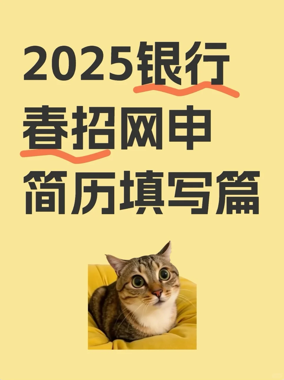 25银行春招网申简历填写篇
