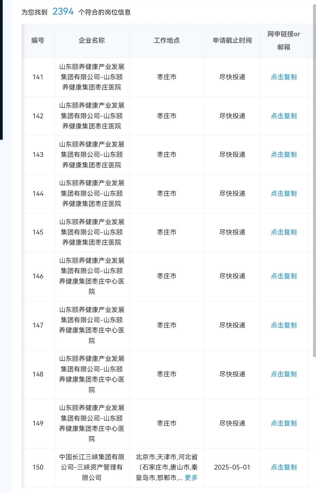 4.18枣庄目前在招央国企，可以冲！