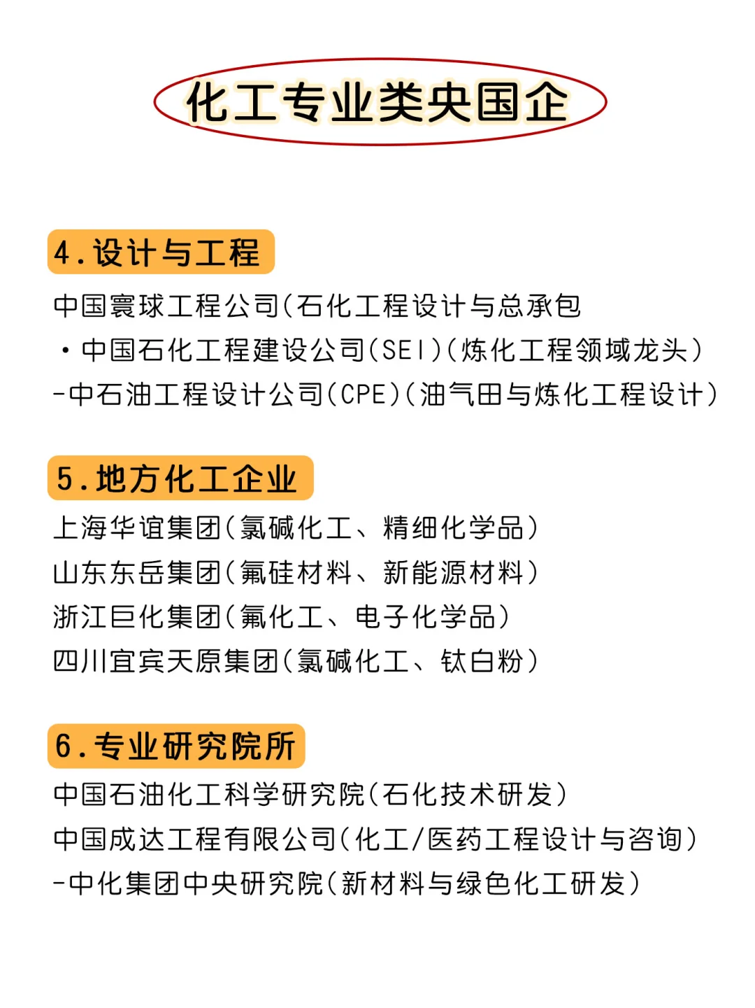 化工类专业闭眼冲这几家央国企!不踩雷