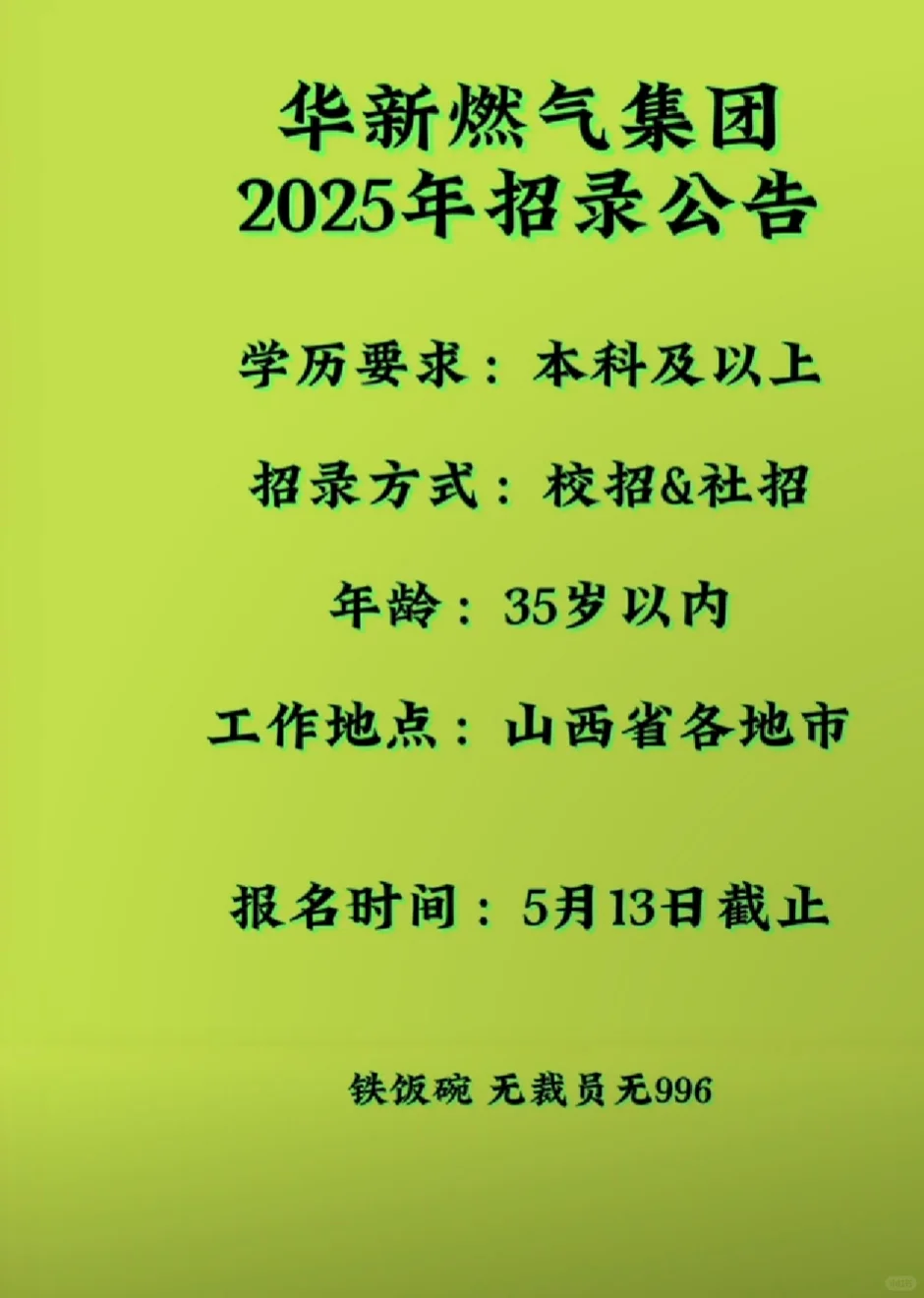 陕西华新燃气集团招聘了