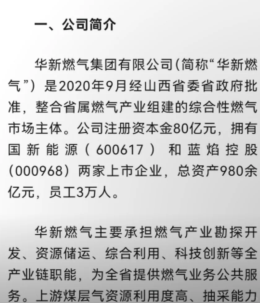 陕西华新燃气集团招聘了