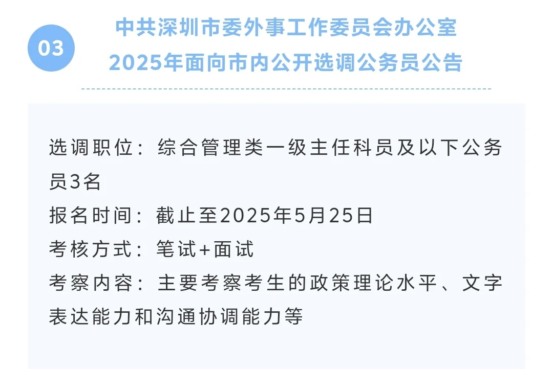 新公告，深圳机关事业单位等招聘424人！