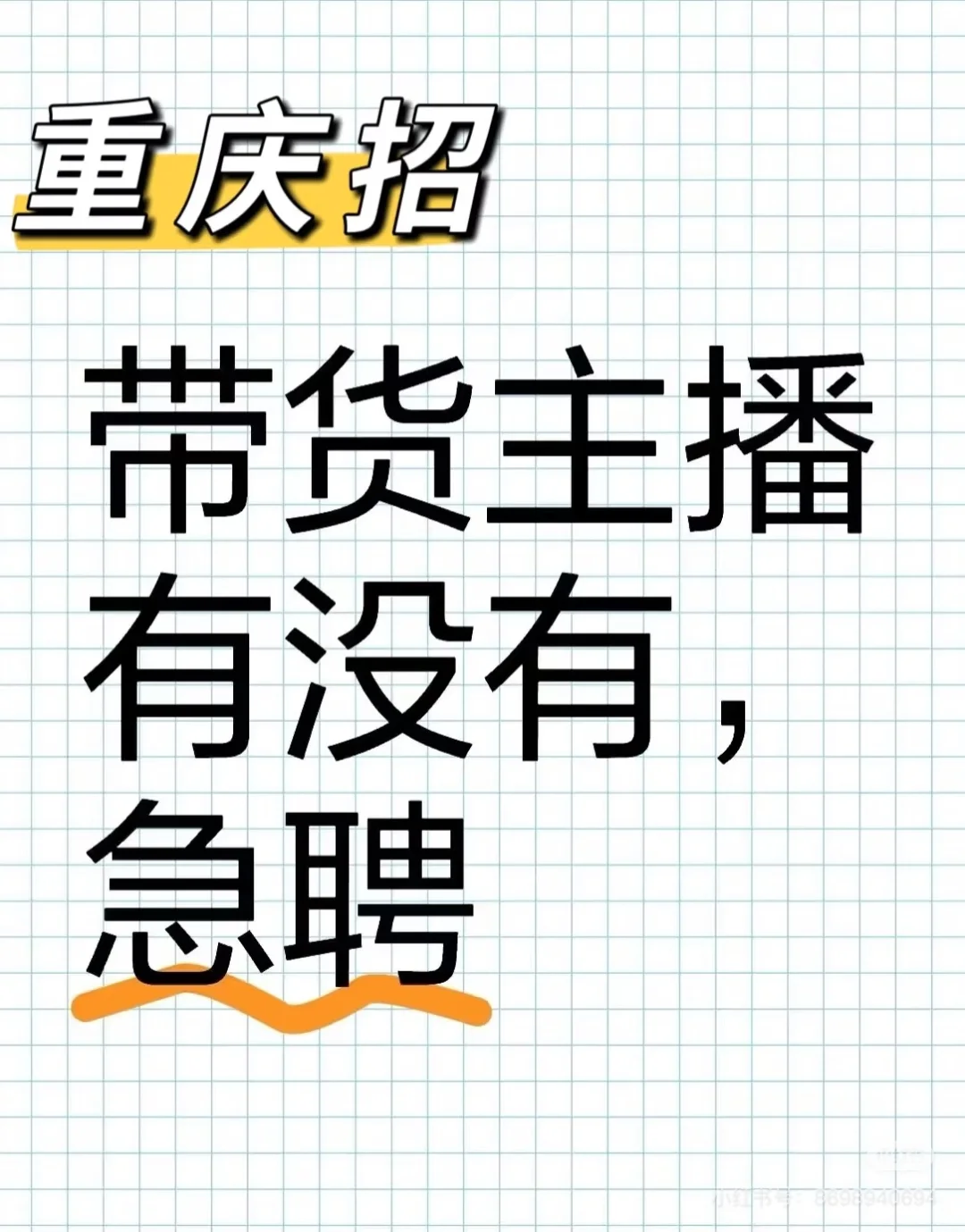 重庆招聘服装店铺主播啦