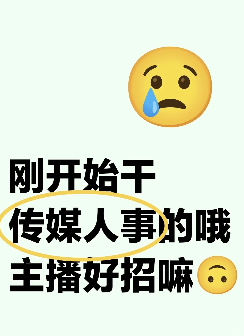 刚开始干传媒人事