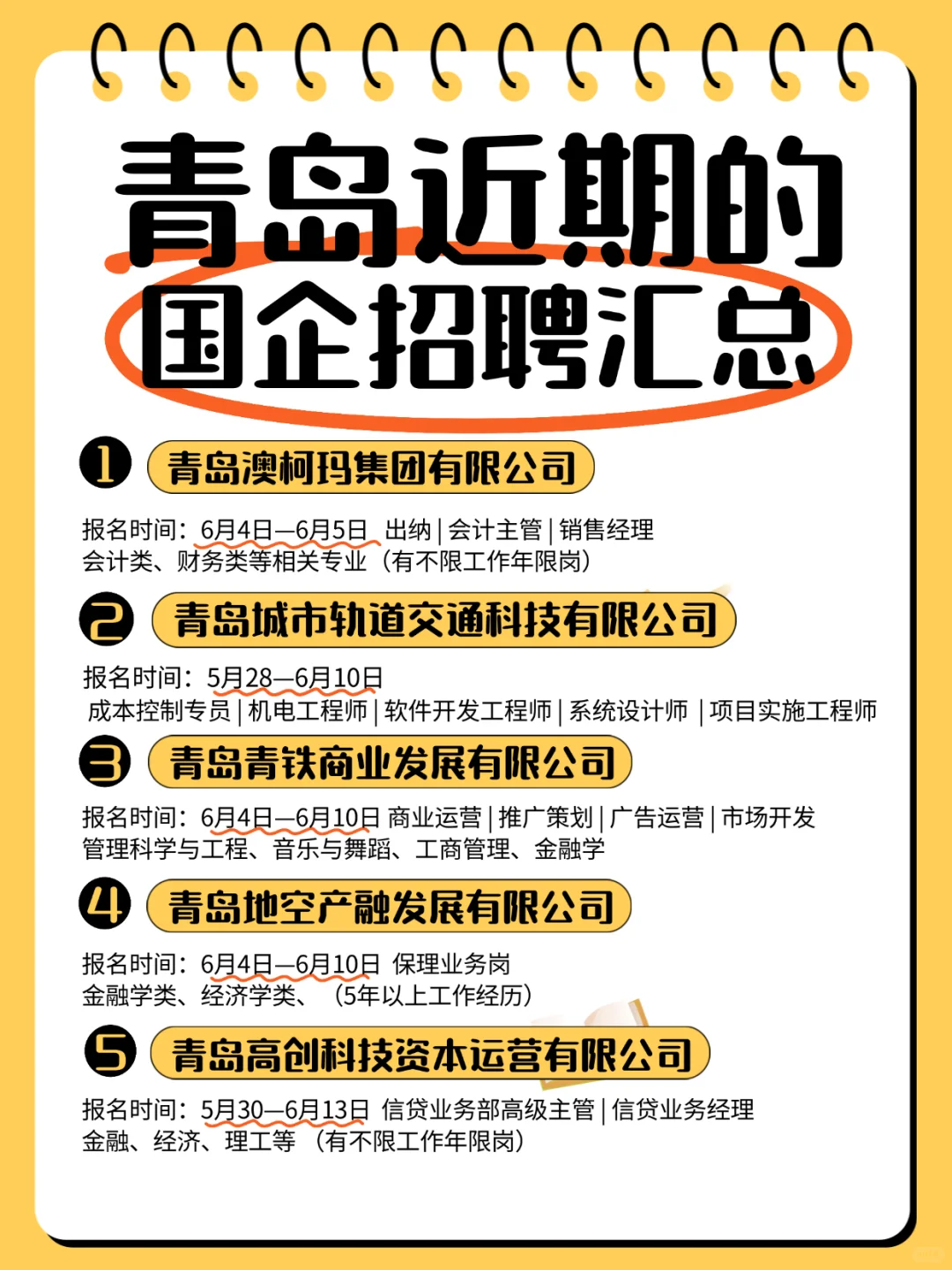 青岛有岗 国企招聘