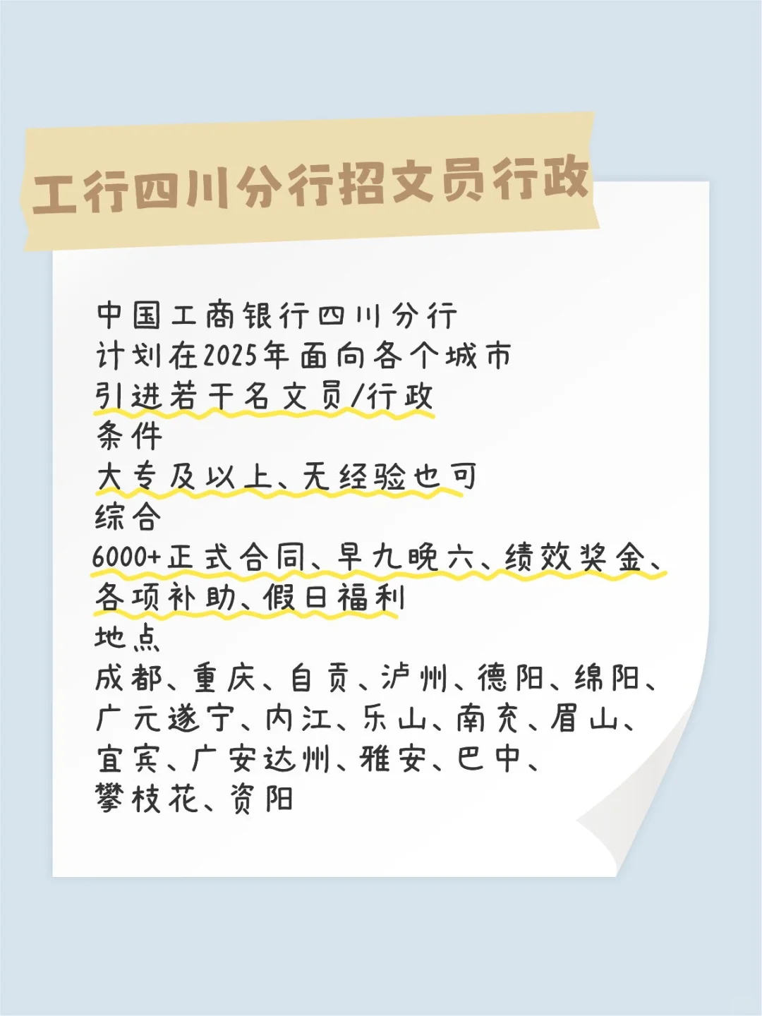 中国工商银行四川分行。