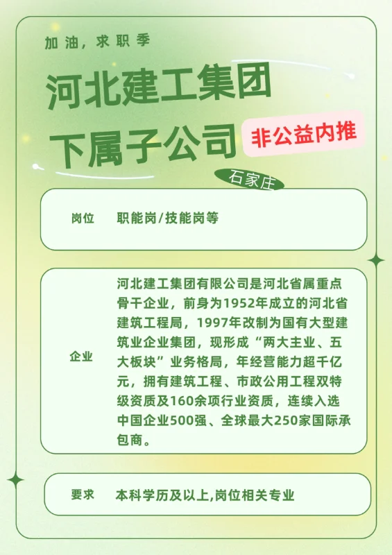 河北建工集团下属子公司