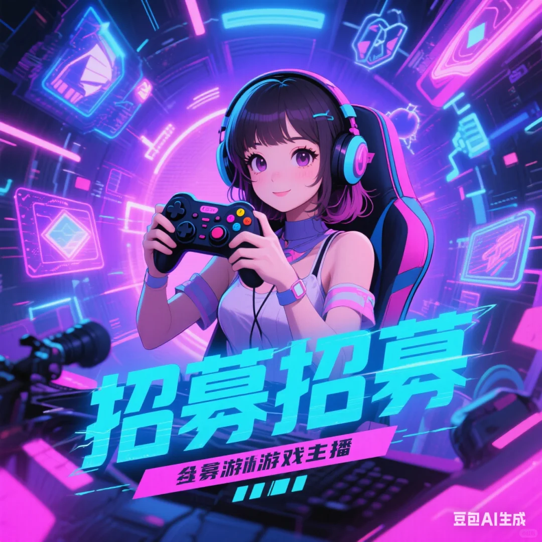 做游戏主播啦!??