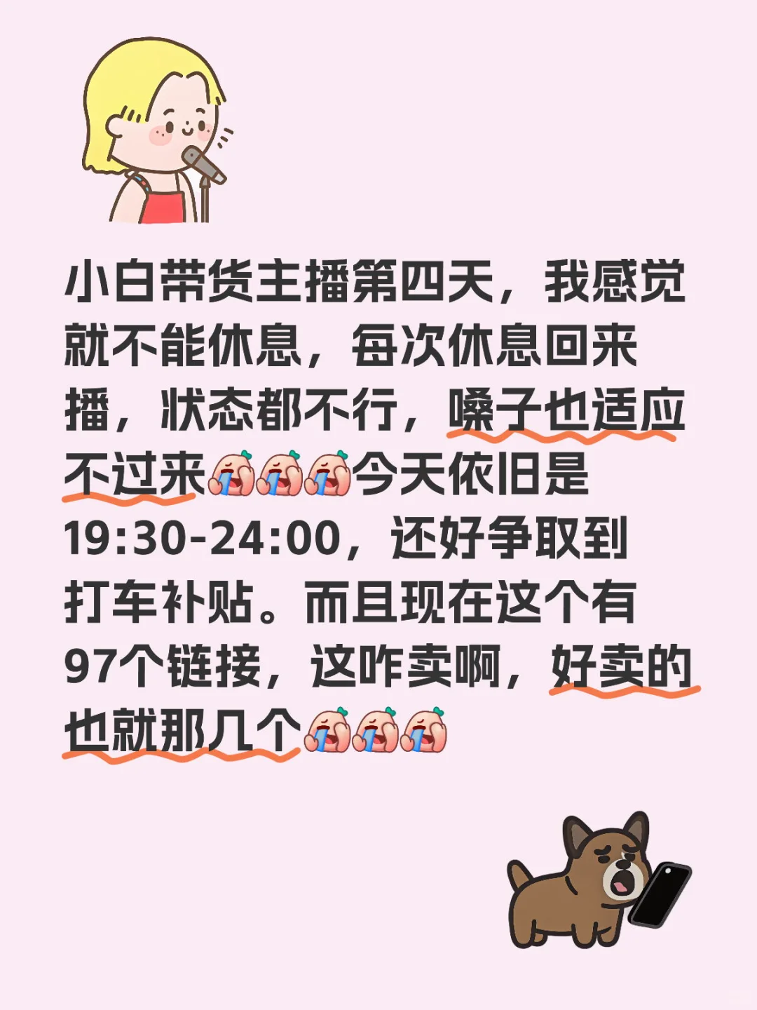 小白带货主播第四天