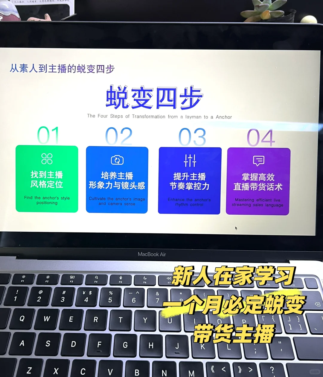 从素人蜕变带货主播必学四步骤‼️