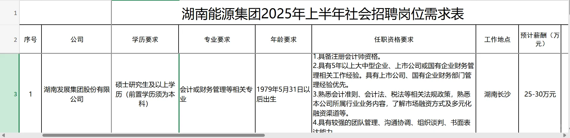 2025年湖南能源集团招聘322人公告