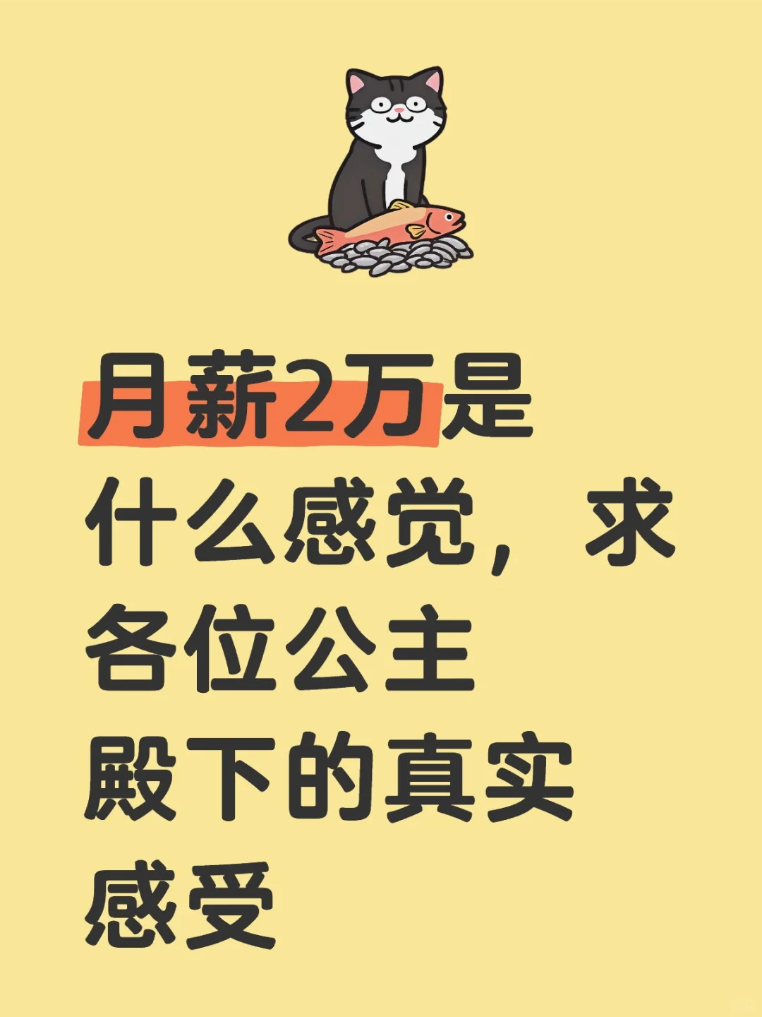 月薪2萬是什么感覺，求各位公主殿下的真實感