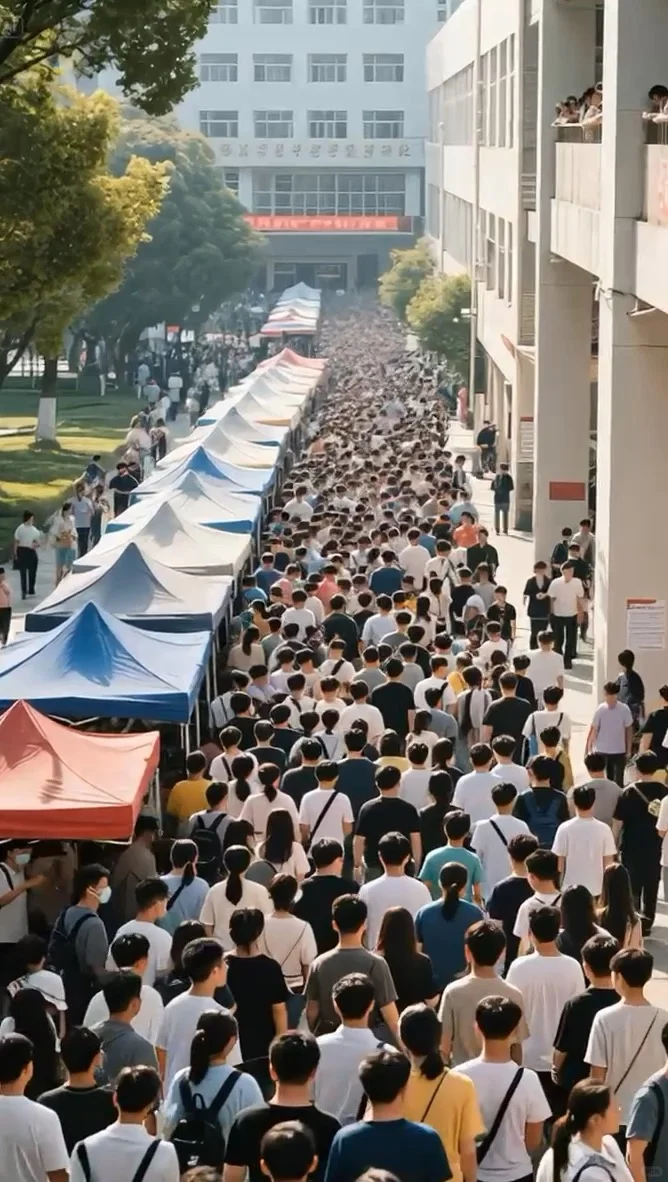 大學(xué)招聘會,你沒見過的名場面!