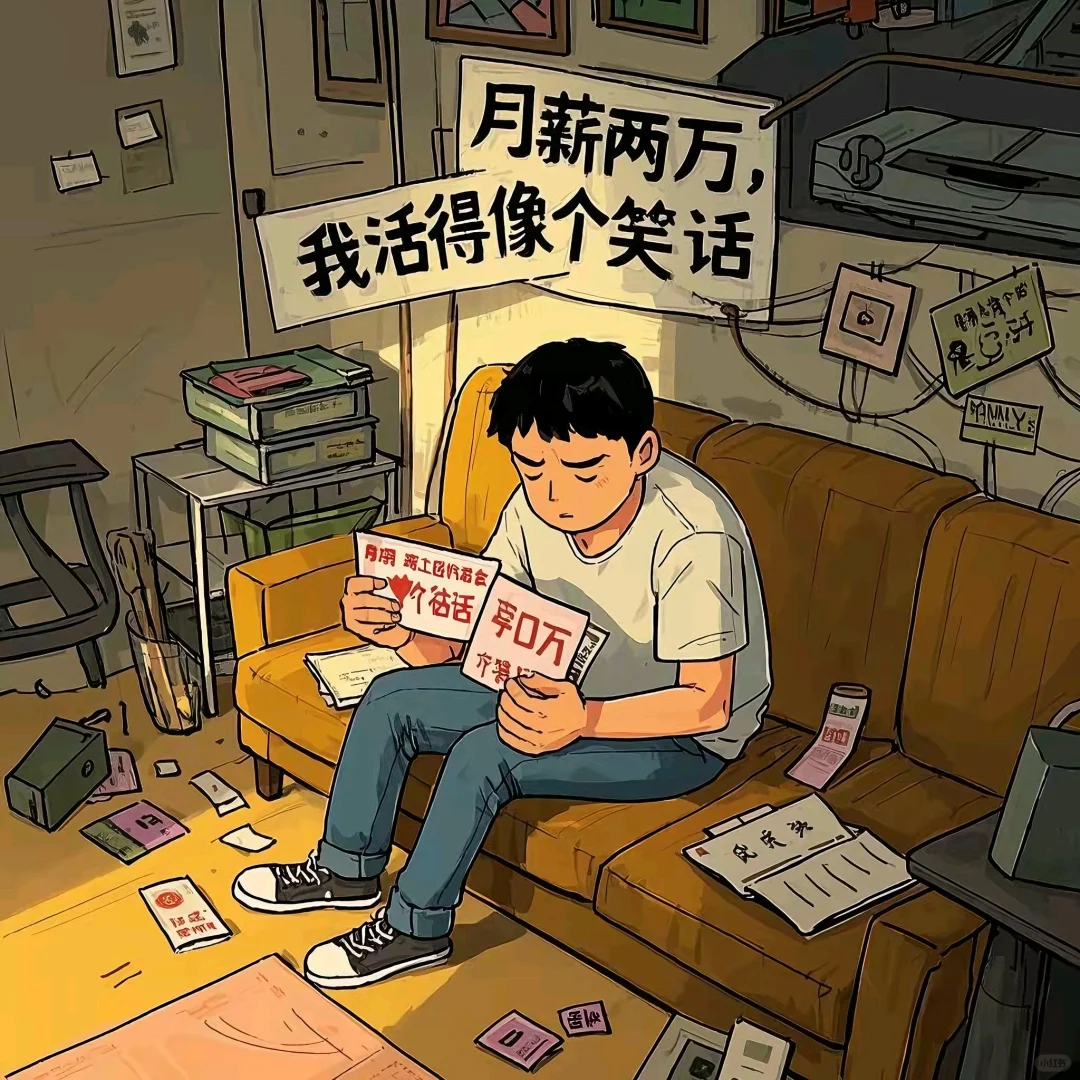 月薪2萬的中年人:我活得像個笑話