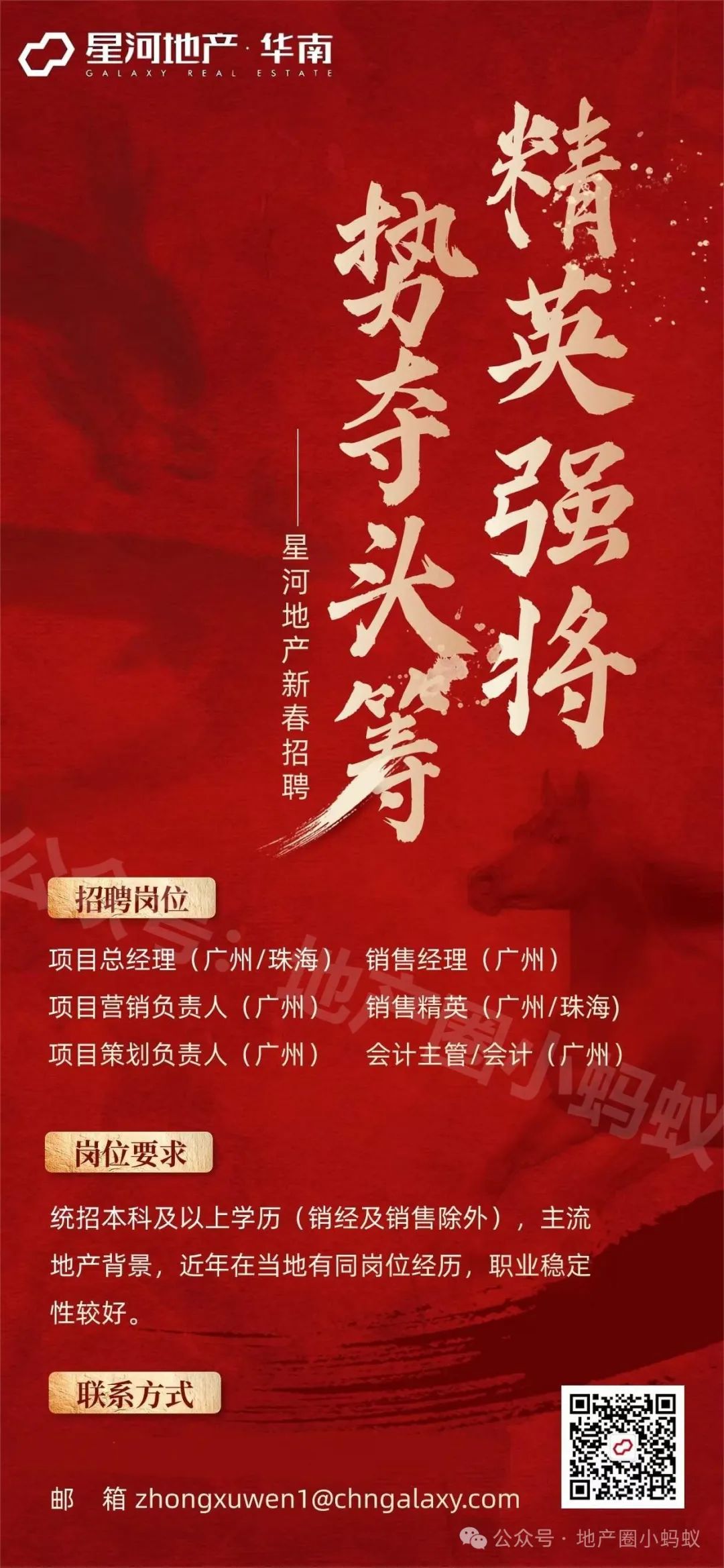 精英强将|星河地产华南公司新春招聘 势夺头筹
