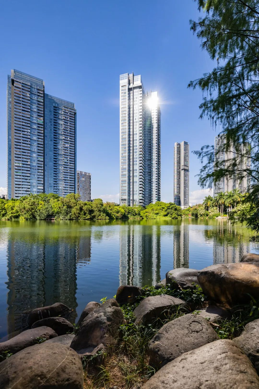 豪宅甄选|天鹅湖花园:楼王湖景大平层