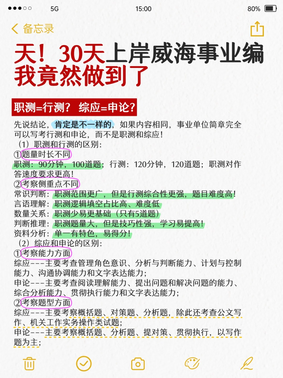 我天！30天上岸威海事业编我竟然做到了！