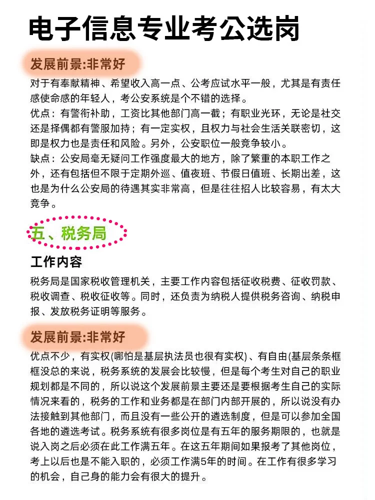 姐突然不急电子信息专业考公了！